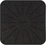 Lazy K Induction Cooktop Mat - Silicone Fiberglass Scratch Protector - for Magnetic Stove - Non slip Pads to Prevent Pots from Sliding during Cooking - Square (7.4inches) Black