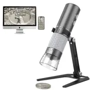 4K 3840x2160p WiFi Digital Microscope for iPhone Android Phone and Windows Ma...