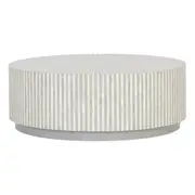 Luxe Living Makayla Bone Inlay Coffee Table in Grey