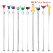 5pcs Coffee Stir Sticks Cocktail Stirrers Blender Frother Mixed Drink Mixer B CR