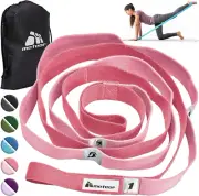 METEOR Stretching Strap, Leg Stretcher, Stretch Belt - Non-Elastic Multi-Loop...