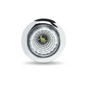 Mini Button Clear Red LED with Reflector & Silicone Locking Ring (1 Diode)