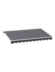 [Instahut] Retractable Folding Arm Awning Manual Sunshade 4Mx2.5M in Grey