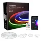 32.8ft Bluetooth RGB COB Led Strip Lights with Remote, Dimmable Smart App Led...