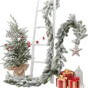 Winter Wonderland: Snow-Flocked Artificial Christmas Trees