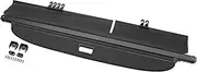 X AUTOHAUX Car Trunk Retractable Cargo Cover for Ford Edge 2010-2014 Electric Tailgate Aluminum Alloy Canvas Gloss Black