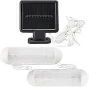 LED Solar Shed Lights Indoor with Switch, 2 in 1 Indoor Solar Powered Lights with Pull Cord Split Solar LED Shed Light, Outdoor Solar Powered Shed Light for Garage Shed Corridor