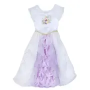 NWT Disney Store Tangled Rapunzel Deluxe Nightgown Costume Girls