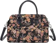 Signare Tapestry Triple Compartment Handbag for Women, Handbags & Shoulder Bag for women, across body bag for women with Floral Design