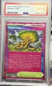 PSA 10 Pokemon Grand Tree #136 2024 Scr Stellar Crown