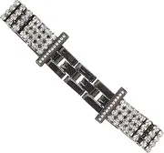 [Angoily] Strap Elegant Watch Band Watch Classic Band Delicate Watch Part Decorative Watchstrap Watch Band Decorative Watch Strap Elegant Watch Strap Stainless Steel Silver