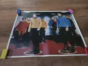 Captain Kirk, Spock, and Crew Star Trek Poster