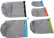 WESIEVYA 2-Pack Outdoor Mesh Storage Bags Set Sleep Bag Compression Sack Drawstring Travel Camping Gear Sack Lightweight Breathable for Hiking Camping Travel