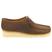 Clarks Originals WALLABEE Beeswax Leather Women's Shoes Size UK 4 1/2D
