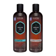 HASK ARGAN OIL Repairing Shampoo + Conditioner Set for All Hair Types, Color