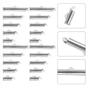 Sliding End Clamp Cord Ends for Jewelry Making Tube Slider Clasps