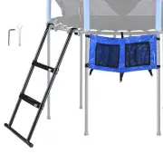 39" Trampoline Ladder Kit with Shoe Bag 2 Step Anti Skid for 12 to 15 Ft Bounce