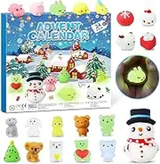 2025 Mochi Advent Calendar Squishy Toys for Girls Boys Children, Christmas 24 Days Countdown Calendar Every Day A Different Surprise Cute Christma Gifts - 24 Pack