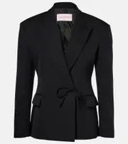 [Valentino] Valentino Virgin wool blazer AU 6 black
