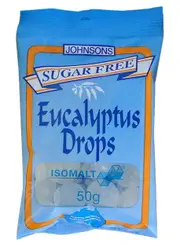 Johnsons Eucalyptus Drops (Sugar Free) 50g
