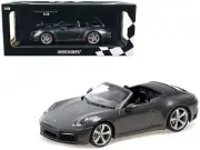 2019 PORSCHE 911 CARRERA 4S CABRIOLET DARK GRAY MET. 1:18 MINICHAMPS 155067336