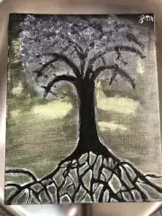 Custom Abstract Acrylic Painting - Feeling Tree - Original 1 Of 1 On Canvas JNM