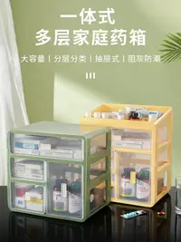 在飛比找樂天市場購物網優惠-藥品收納箱 家用藥箱家庭裝小收納盒抽屜式大容量藥品藥物醫療包