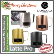 TEMPERATURE CONTROL Professional Milk Frothing Jug with Thermometer LATTE PRO