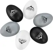 EastRock Egg Shakers Set 6 PCS Hand Percussion black,white,gray