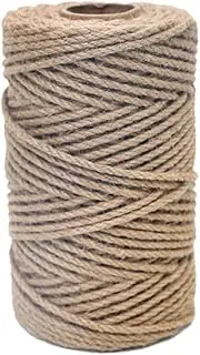 Twine Thick Rope 18MM Jute Twine 10M/33ft Thick Brown Jute Rope Natural Twine Hemp Rope for Gardening Bundling Camping Decorating(16MM 10M)