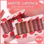 Matte Liquid Lipstick Sets, 6 Nude Colors Non-stick Cup Not Fade Waterproof J6N9
