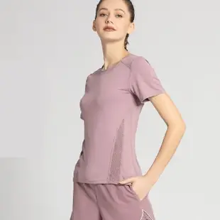 【米蘭精品】瑜珈服運動上衣(性感美背網紗透氣健身女運動服6色74em11)