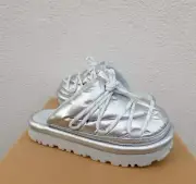 UGG SPACESLIDER HI SHINE SLIDE PLATFORM SLIPPER SHOES, WOMEN US 9/ EUR 40 ~NIB