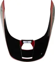 Fox Racing V1 Peril Youth Helmet Replacement Visor/Peak Fluo Red