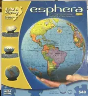 Esphera 360 9" 540 Pieces World Globe 3D Plastic Spherical Puzzle Sealed Earth