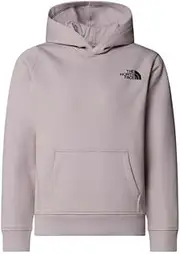 [THE NORTH FACE] Kids Box NSE Regular Hooded Sweatshirt, Moonstone Grey, 6 Years
