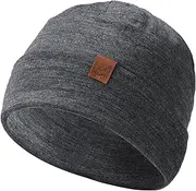 [ACUSHLA] 100% Merino Wool Cuff Beanie for Men & Women Knitted Winter Hat Unisex Watch Cap Skull Wrap for Cold Weather