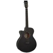 Tanglewood TWBBSFCELH Blackbird SuperFolk C/E Left Hand Guitar Smokestack Satin