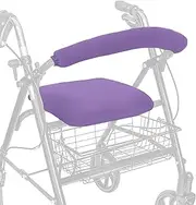 Top Glides"Playful Purple" Universal Rollator Walker Seat and Backrest Covers (Purple)