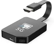 4K Miracast HDM Dongle, 5G Wireless HDMI Dongle, Wireless Display Dongle, Compatible i-Phone/i-Pad/Android/i-OS to TV/Monitor (Supports Miracast, DLNA, Airplay)