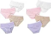[iEFiEL] Little Girls Cotton Panties Princess Hipster Briefs Undies 4Pcs Underwear Set for 2-14 Years