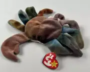 Vintage Ty Beanie Baby Claude The Crab New 1996 Retired 6” Diameter