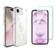 iCoverLover For iPhone 16e Case Compatible with MagSafe + 2x Screen Protectors