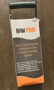 Ram-Pro 12 oz Aluminum Can Crusher & Bottle Opener | Heavy Duty Metal Wall Mount