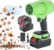 Leaf Blower Cordless with Battery,Turbo Jet Blower, Cordless Leaf Blower Handheld Electric Blower with 2 * 21V Batteries, Press to Variable Speed, Blowers for Lawn Care, Patio Cleaning