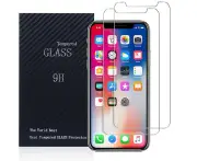 [2 PACK] Apple iPhone X /Xs Screen Protector Tempered Glass Screen Protector Guard - Case Friendly