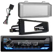 JVC KD-TD72BT Bluetooth CD USB AUX AM/FM Receiver, Radio Install Kit,Radio Cover