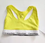 Calvin Klein Womens Modern Cotton Bralette Citrina F3785 Sz S - NWT