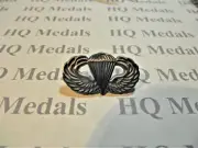 Jump Wings Paratrooper Badge Antique Silver tone Hat Pin 1.5 inch United States