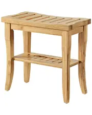 Linon Bracken Bamboo Stool
